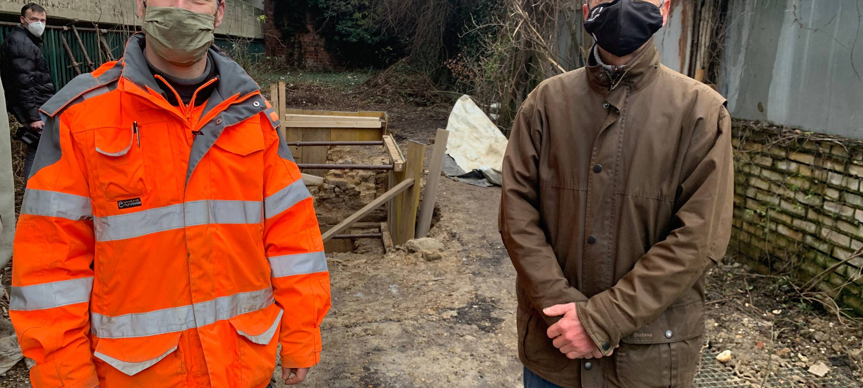 Archäologie live am Büchel in Aachen