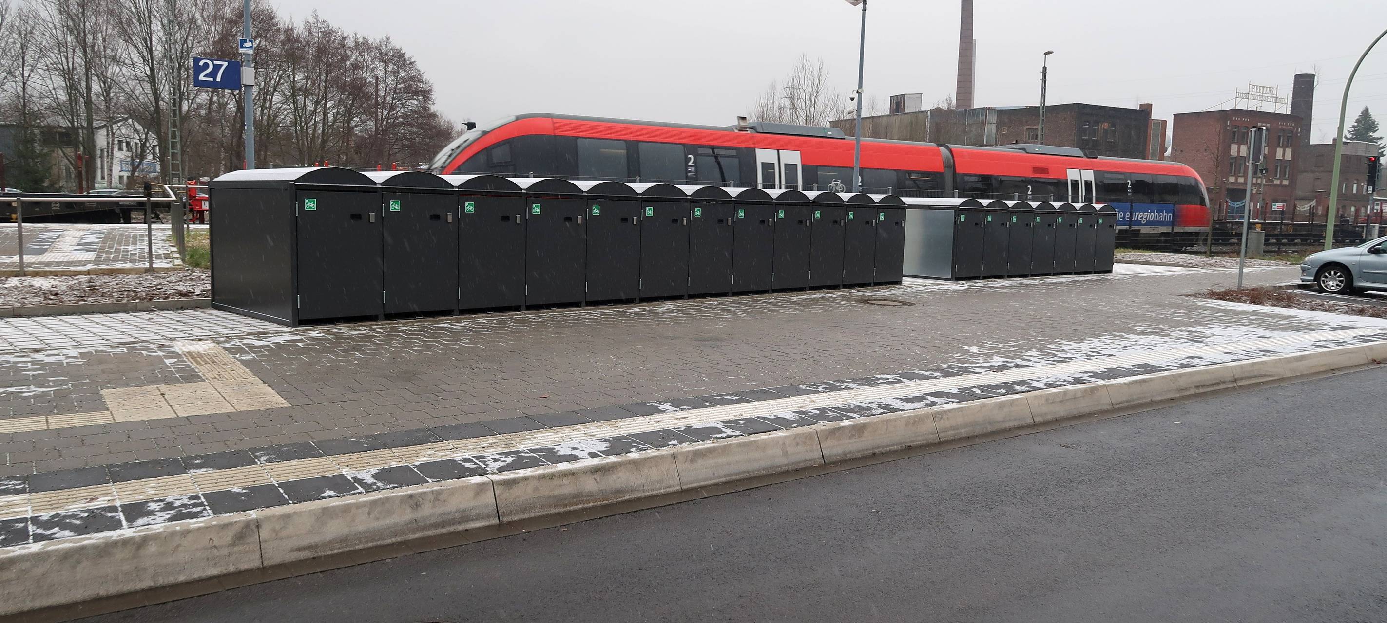 Neue Fahrradboxen am Stolberger Hauptbahnhof