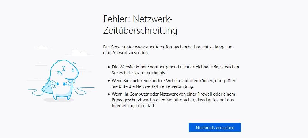 Serverstörung legt viele Webseiten lahm