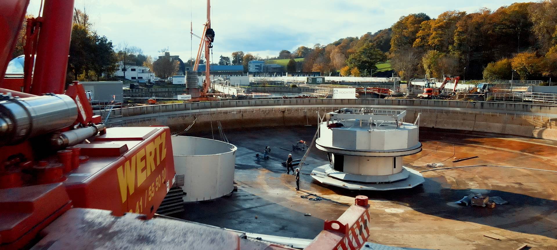 Klärbecken werden umgebaut