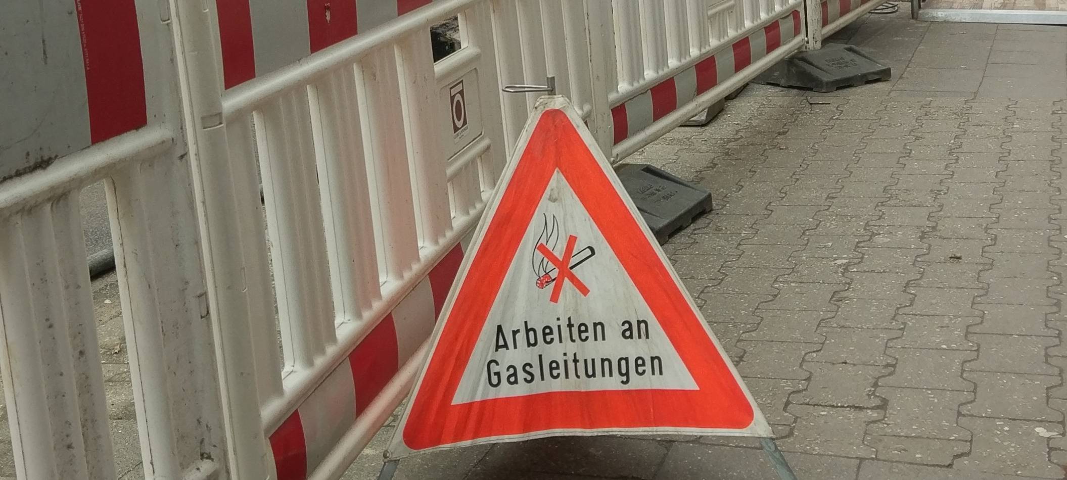 Defekte Gasleitung in Aachen-Ost