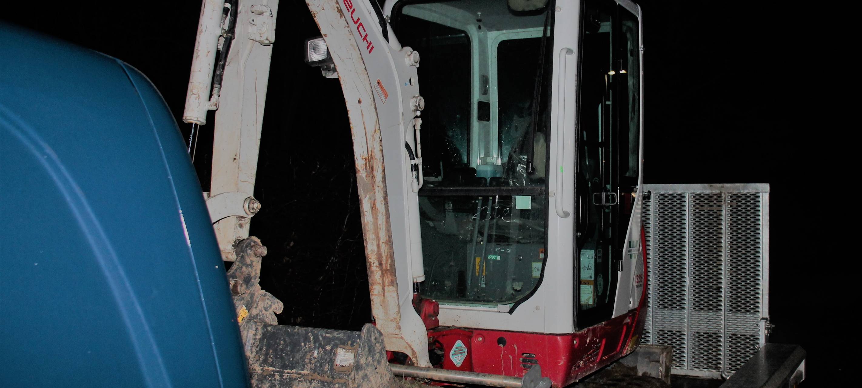 Bagger-Diebstahl vereitelt