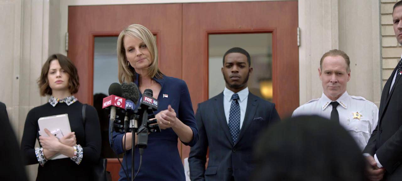 Pressekonferenz von Patricia Eamons.