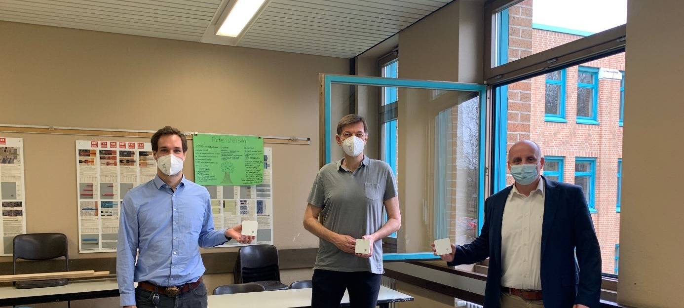 Berufskolleg hat CO2-Sensoren getestet