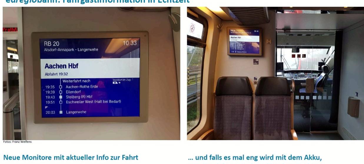 20 Jahre Euregiobahn: Neuerungen zum Jubiläum