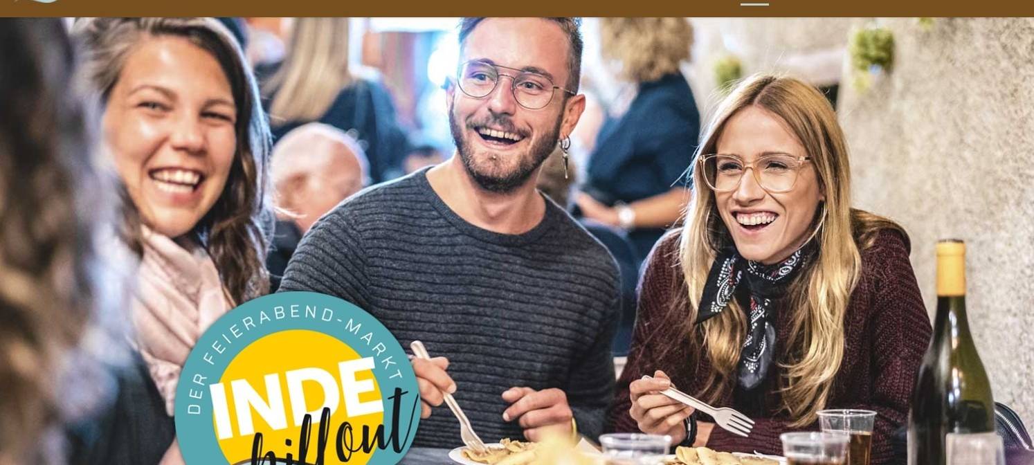 Eschweiler im Sommer mit Inde-Chill-out und Kunstteppich