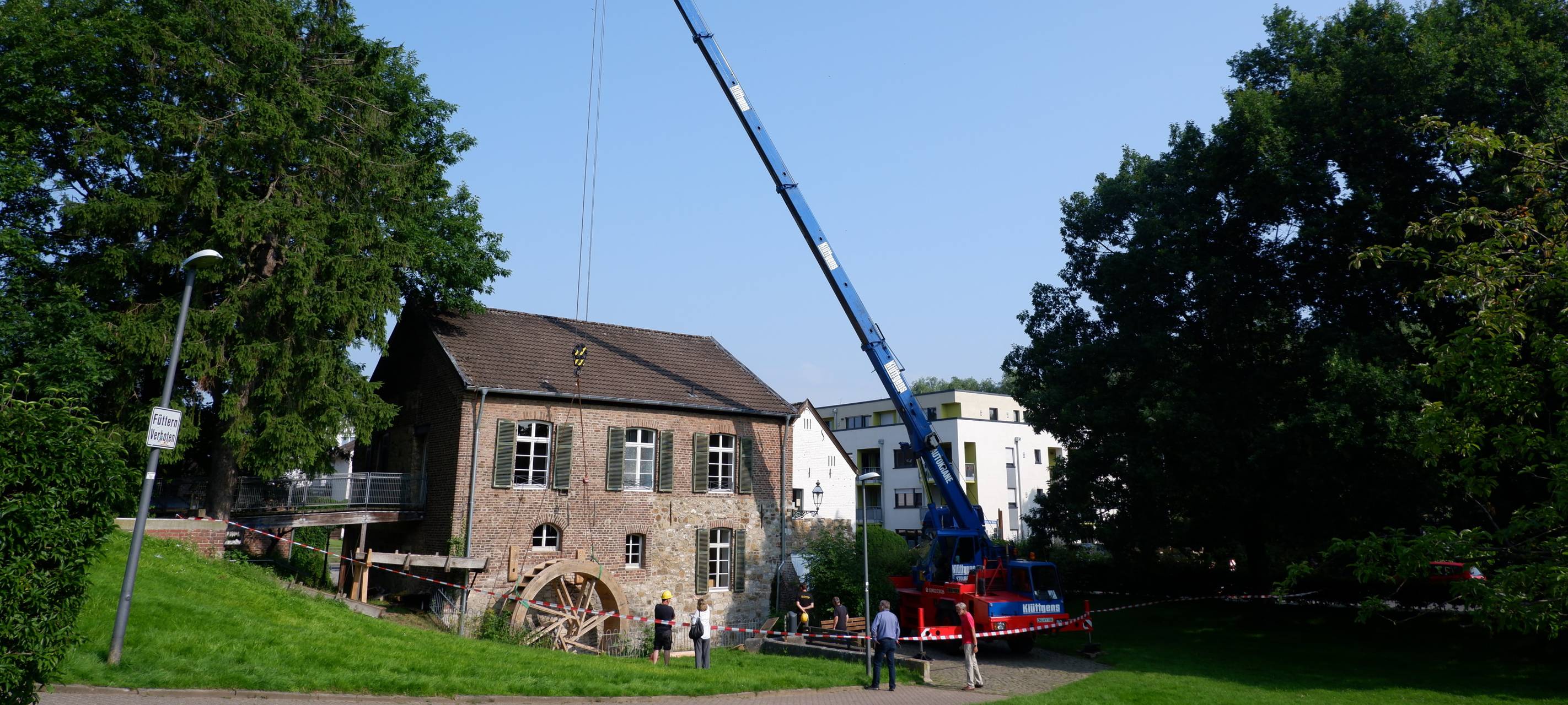 Neues Mühlrad für die Welsche Mühle in Haaren