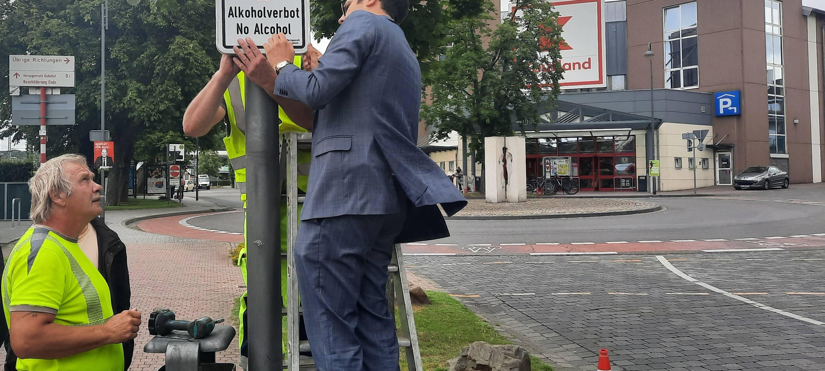 Alkoholverbot am Herzogenrather Bahnhof