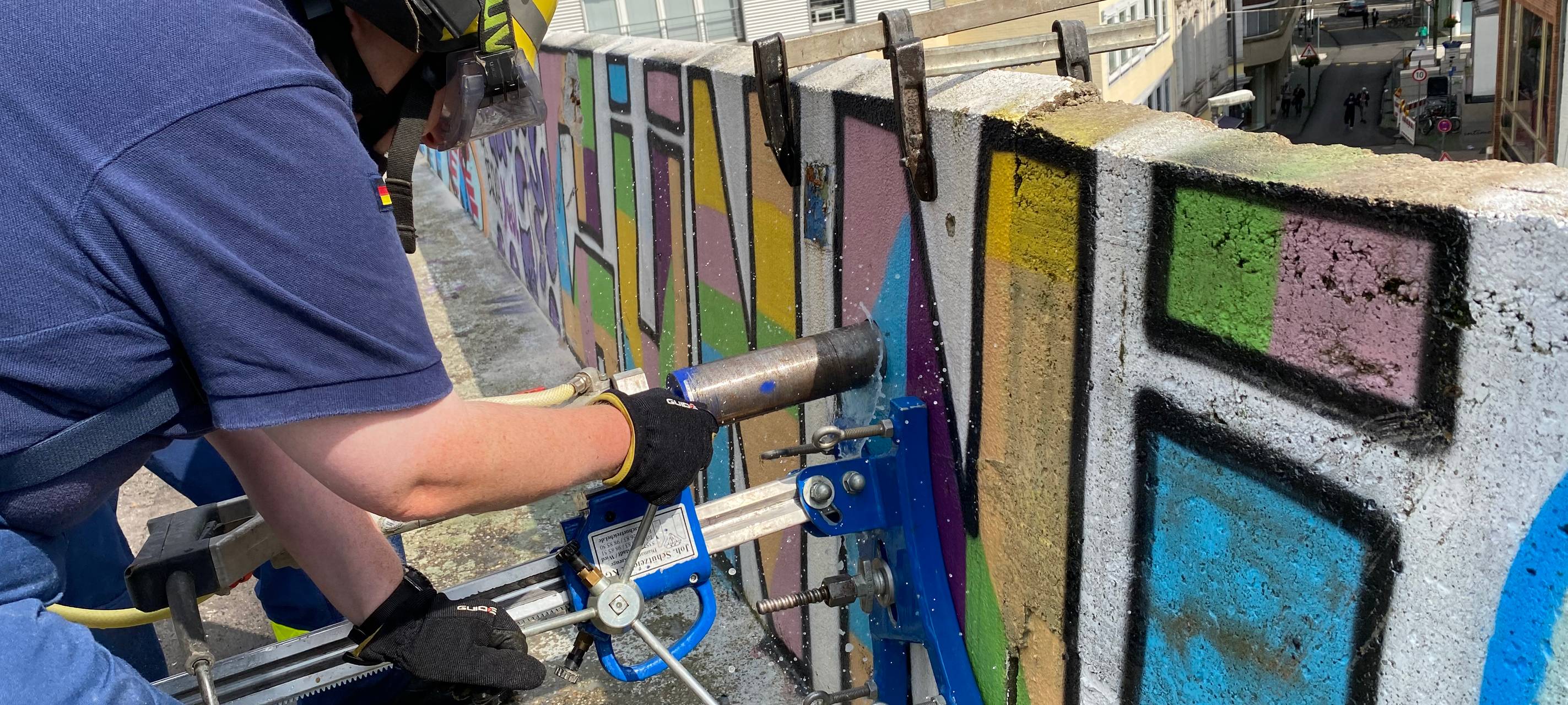 Übung im Parkhaus Büchel