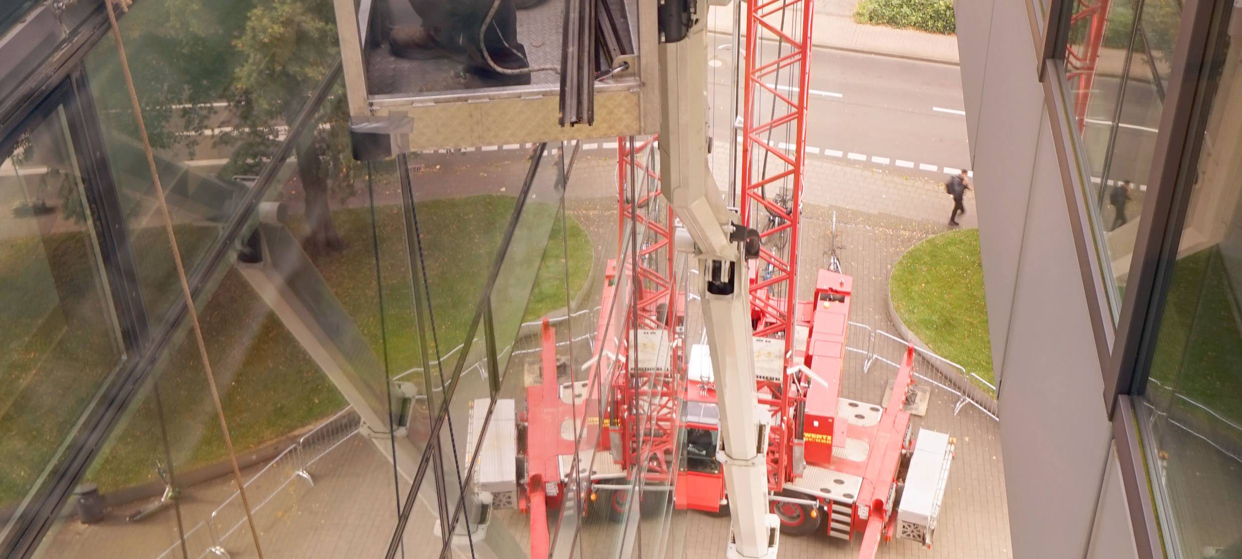 Größter mobiler Kran am Templergraben