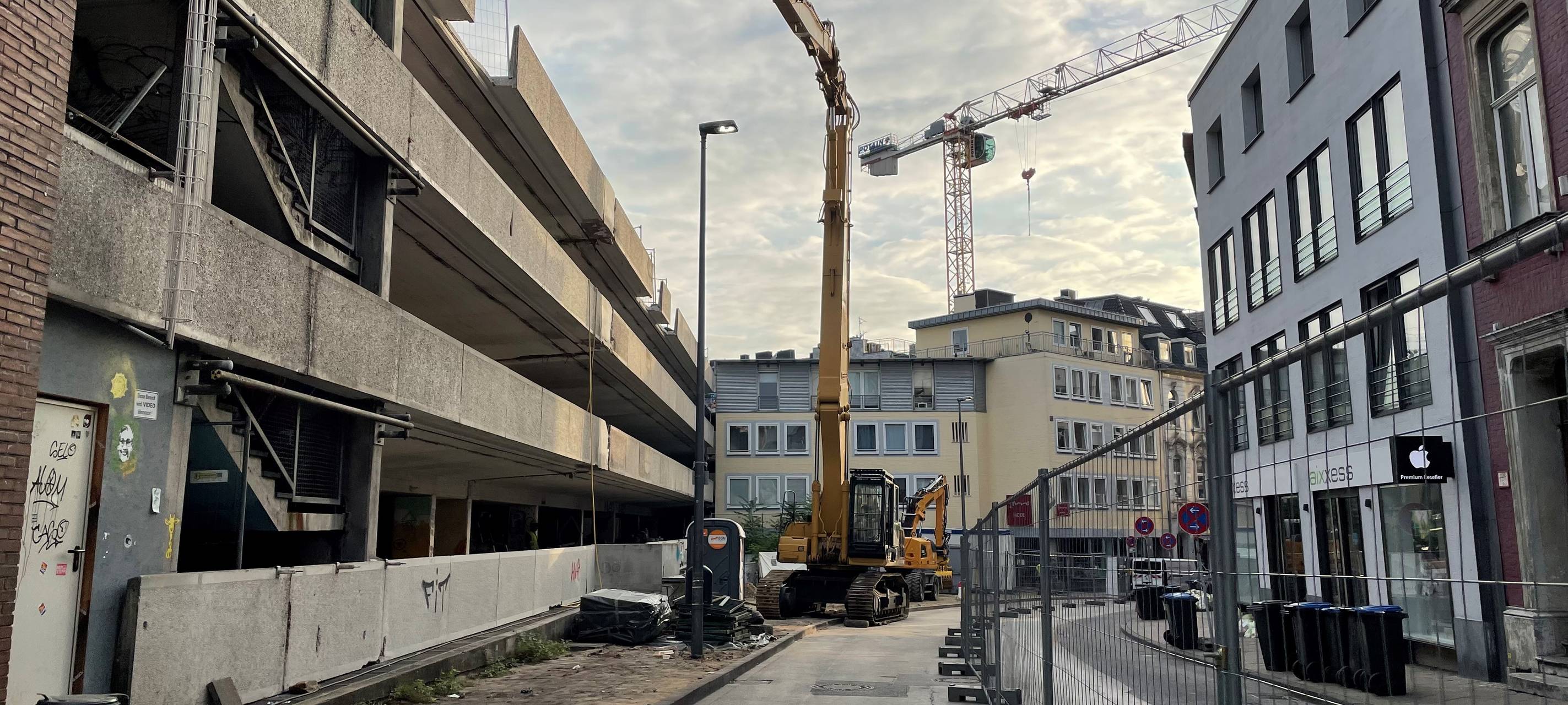 Bagger am Büchel beginnt