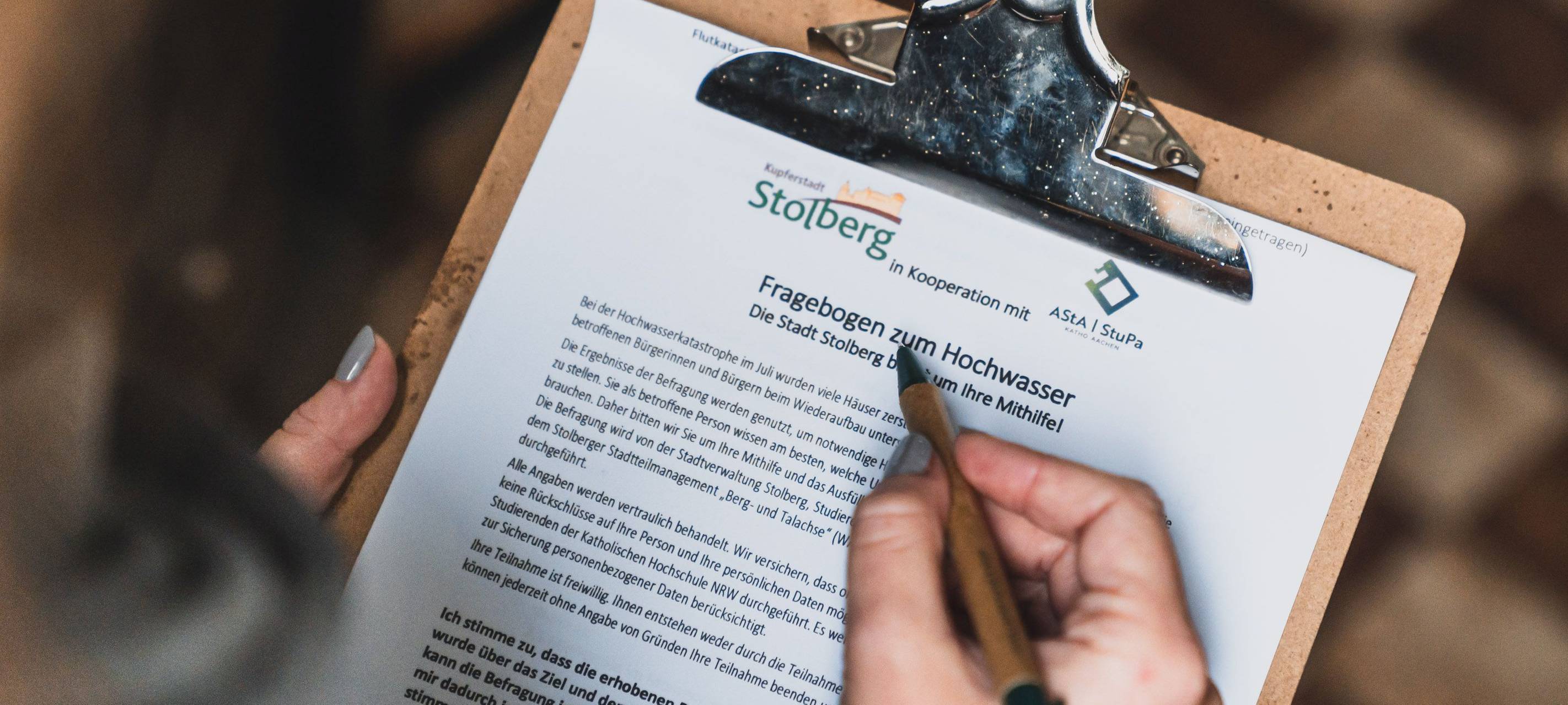 Hochwasser-Umfrage in Stolberg: Helfer gesucht