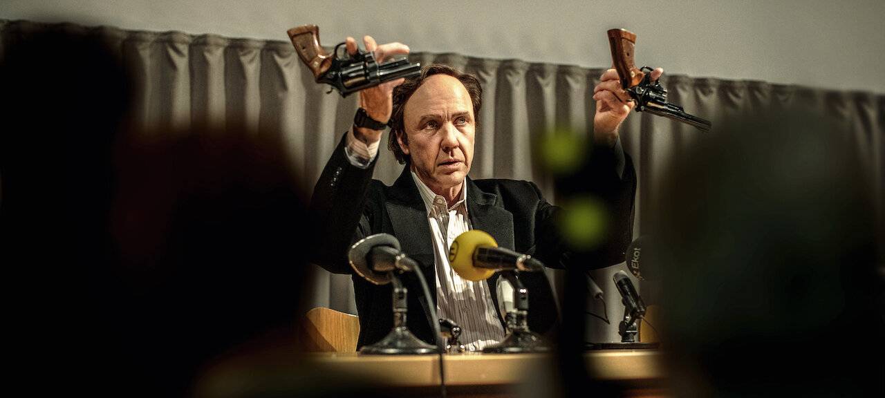 Die Pressekonferenz der Polizei.