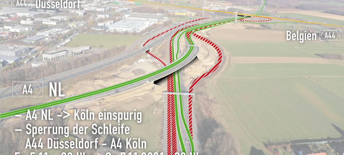 A544 am Wochenende gesperrt