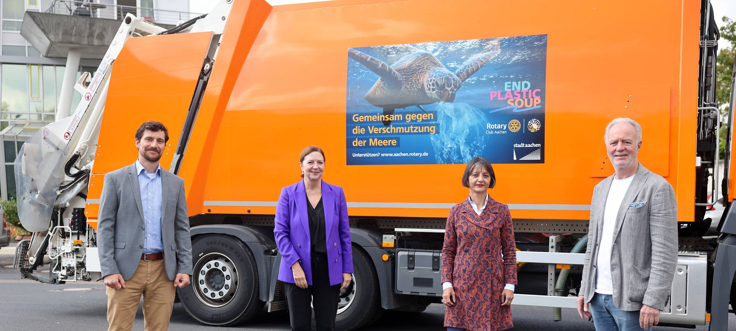 Aachen und Rotarier für sensibleren Umgang mit Plastikmüll