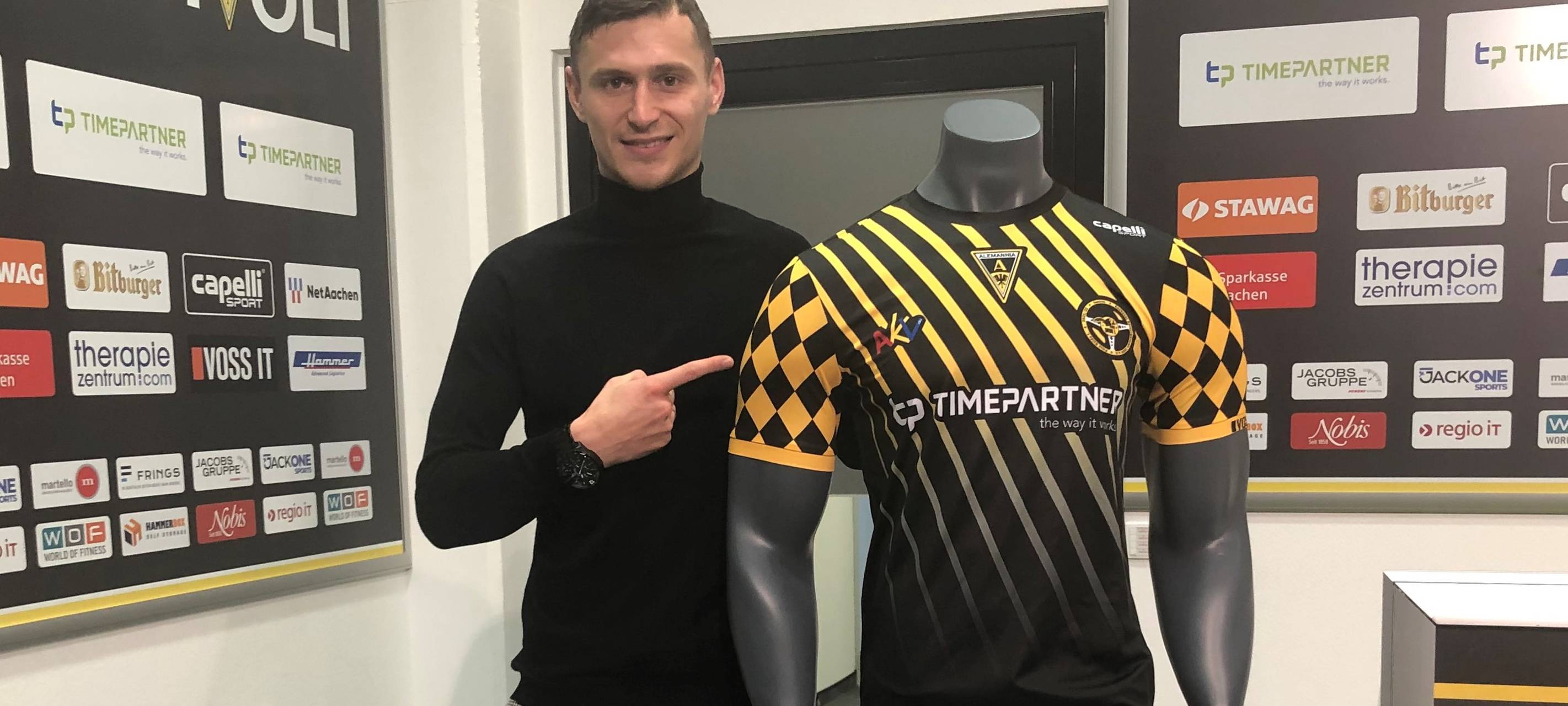 Alemannia mit AKV-Trikot