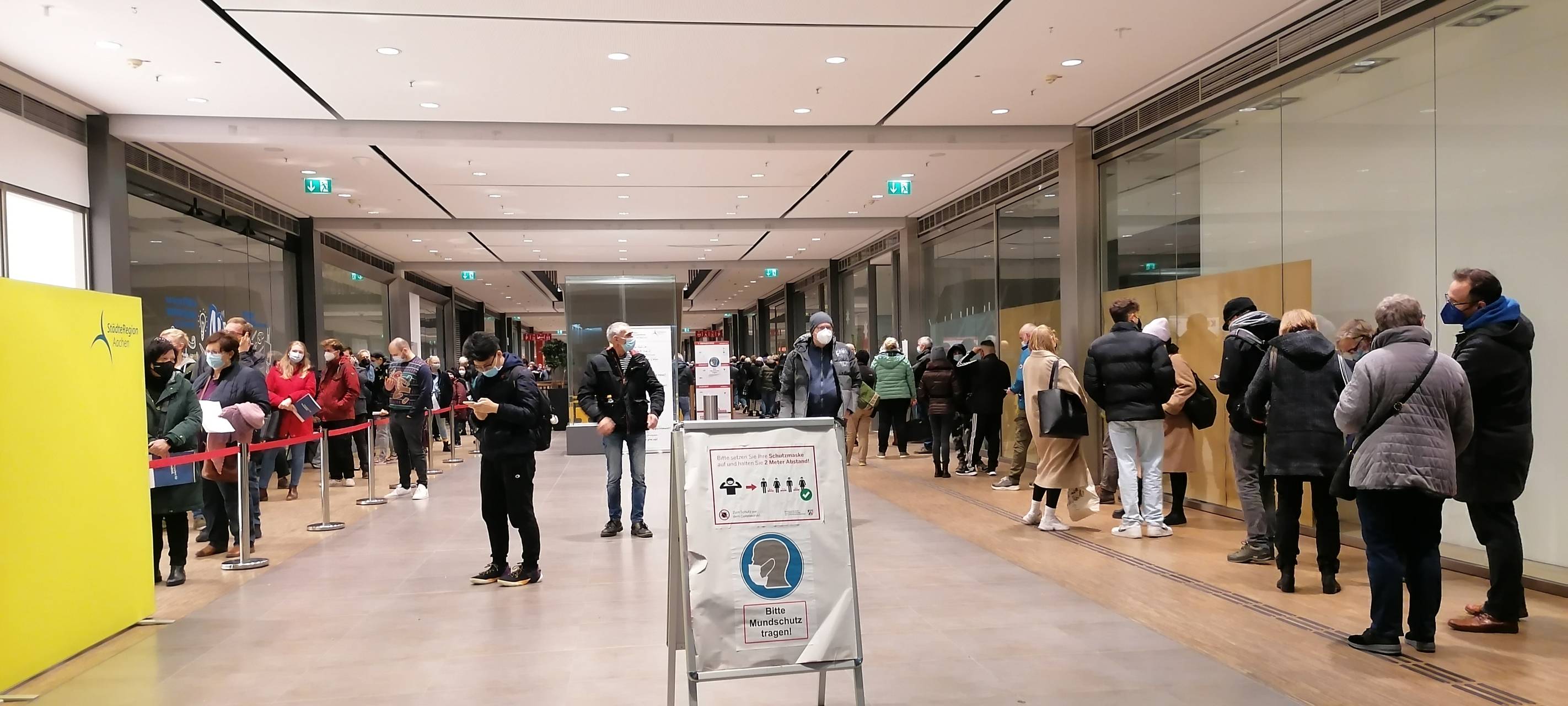 Großer Andrang beim Impfmarathon