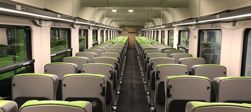 Flixtrain mit Talbot-Wagen aus Aachen