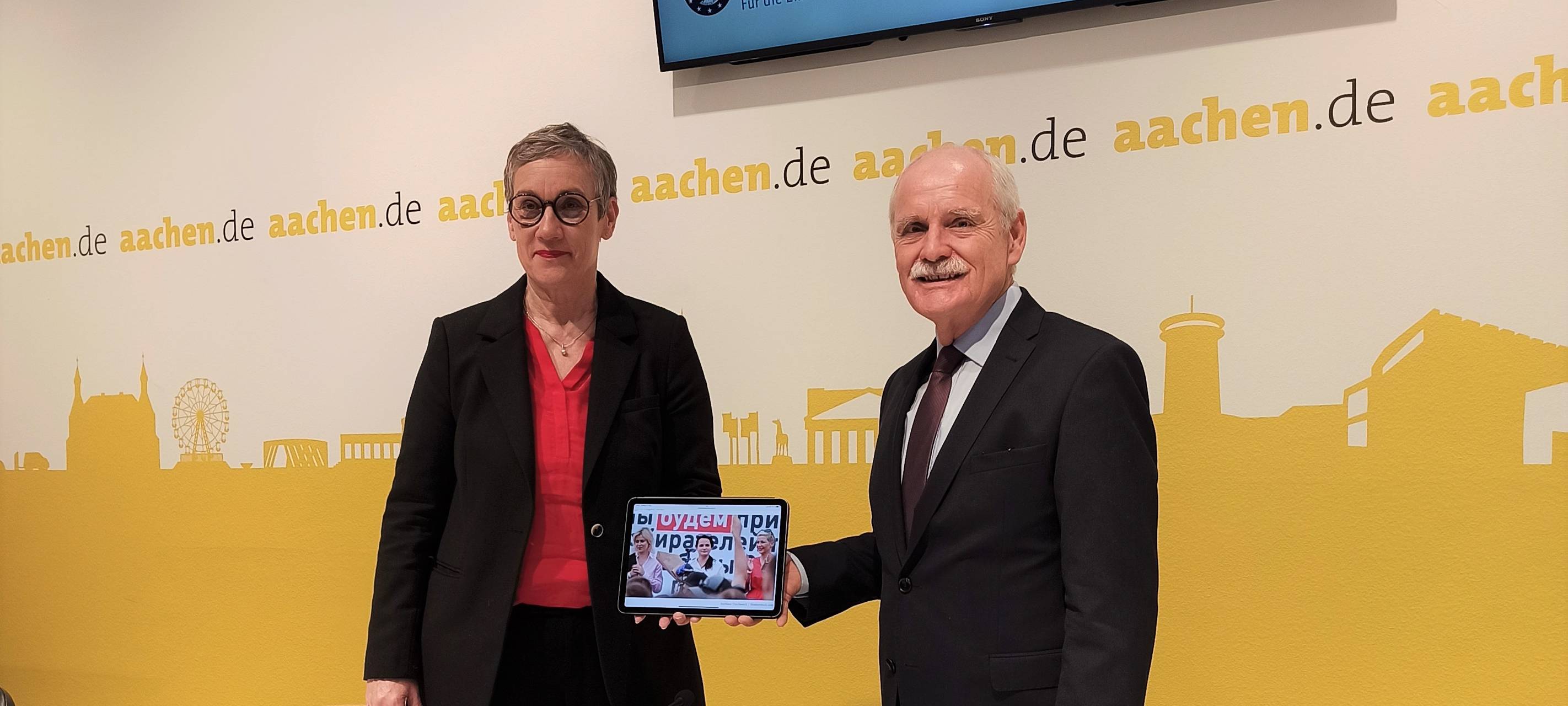 Karlspreis an Oppositionspolitikerinnen aus Belarus