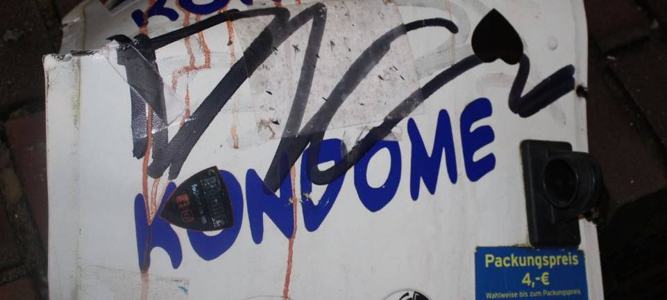 Kondomautomat gesprengt