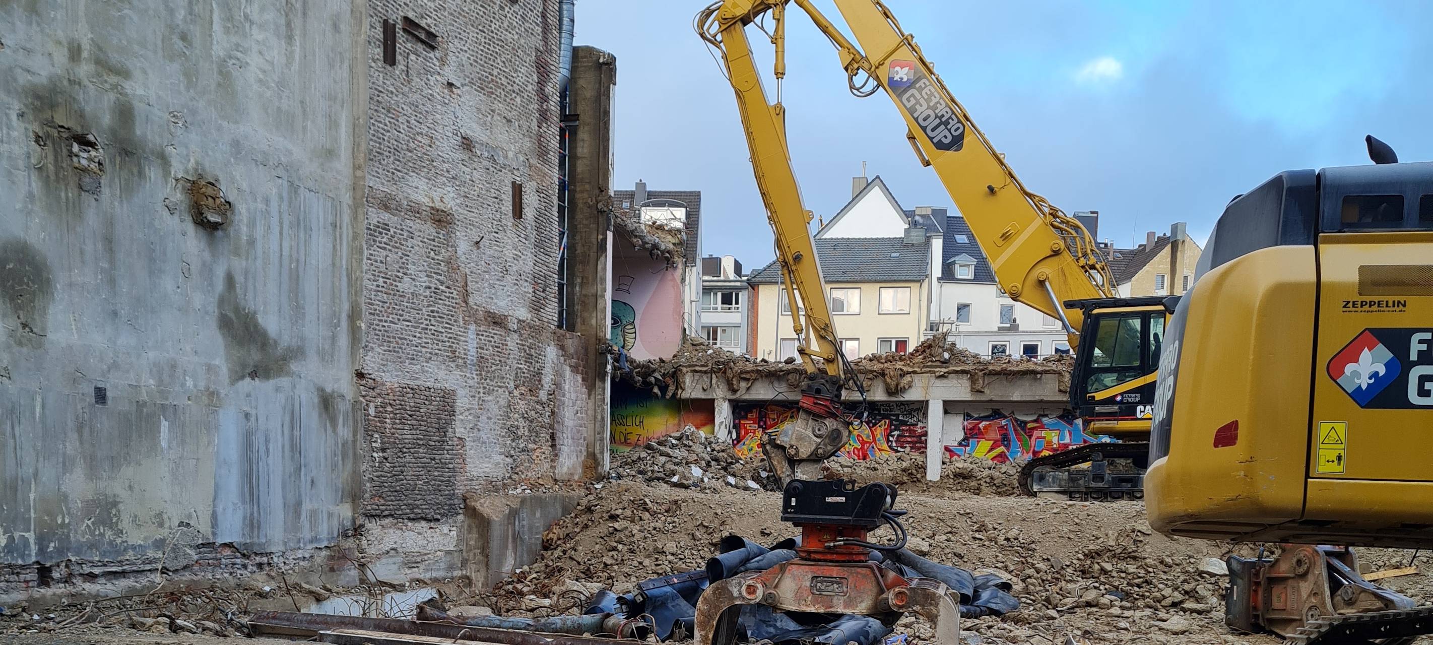Aachen: Parkhaus-Abriss am Büchel fertig