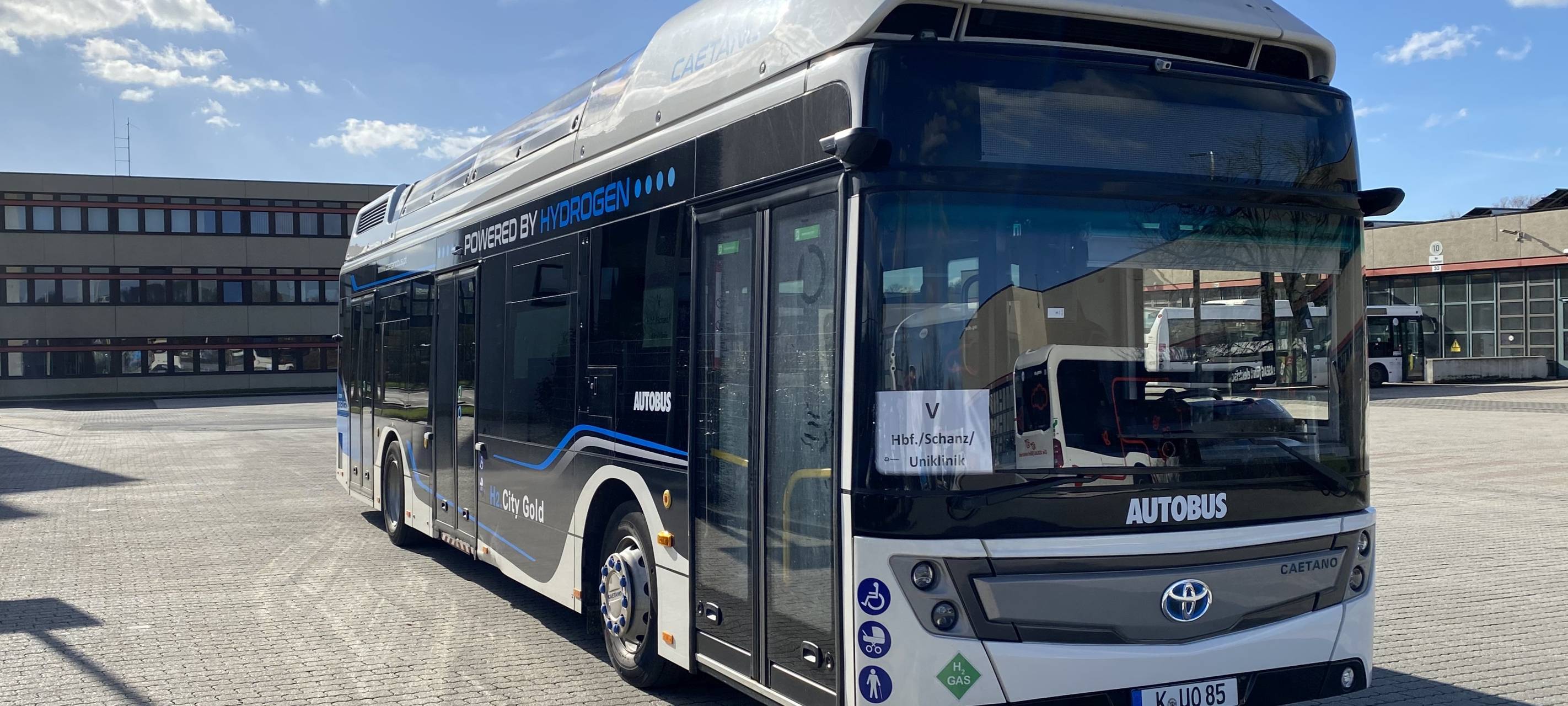 Probefahrt für Wasserstoffbus