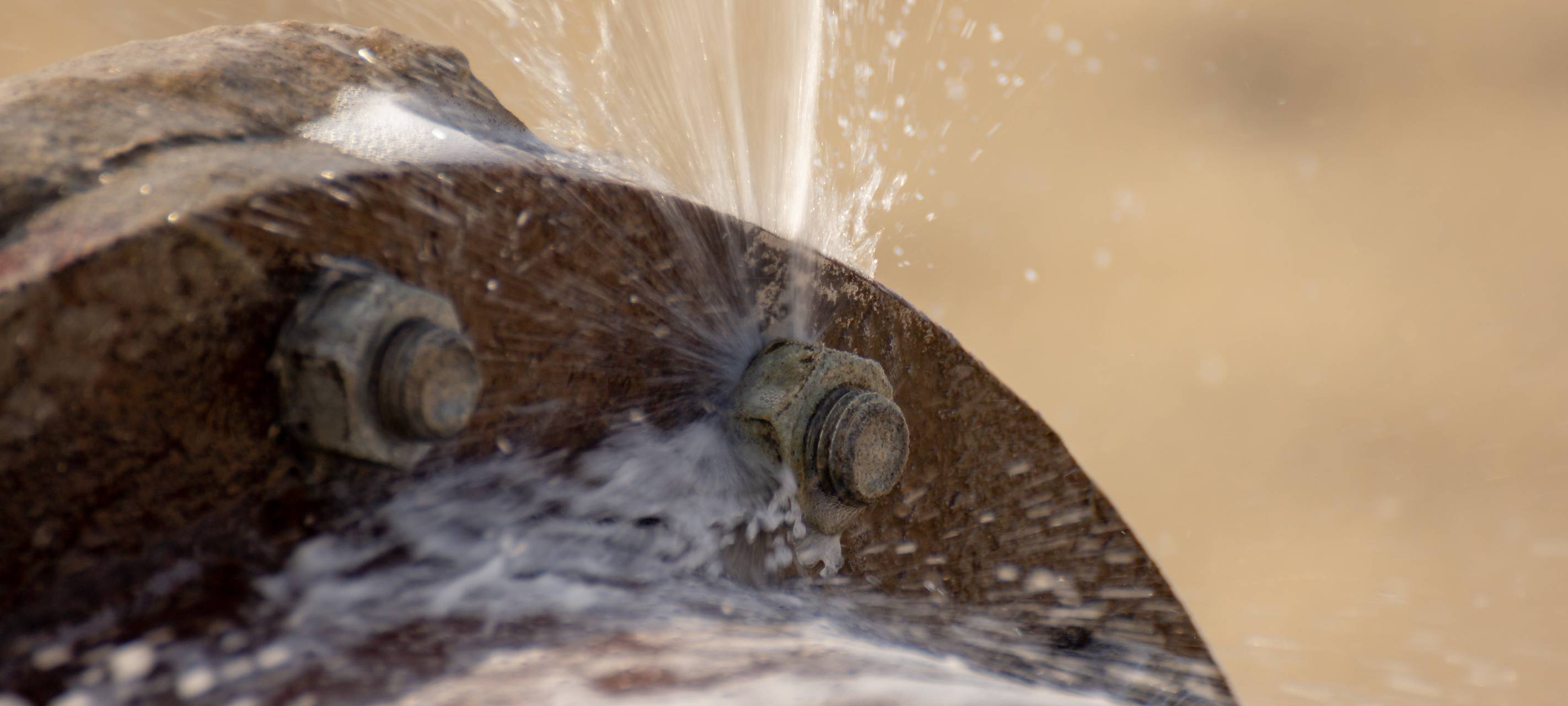 Wasserrohrbruch in Aachen-Laurensberg