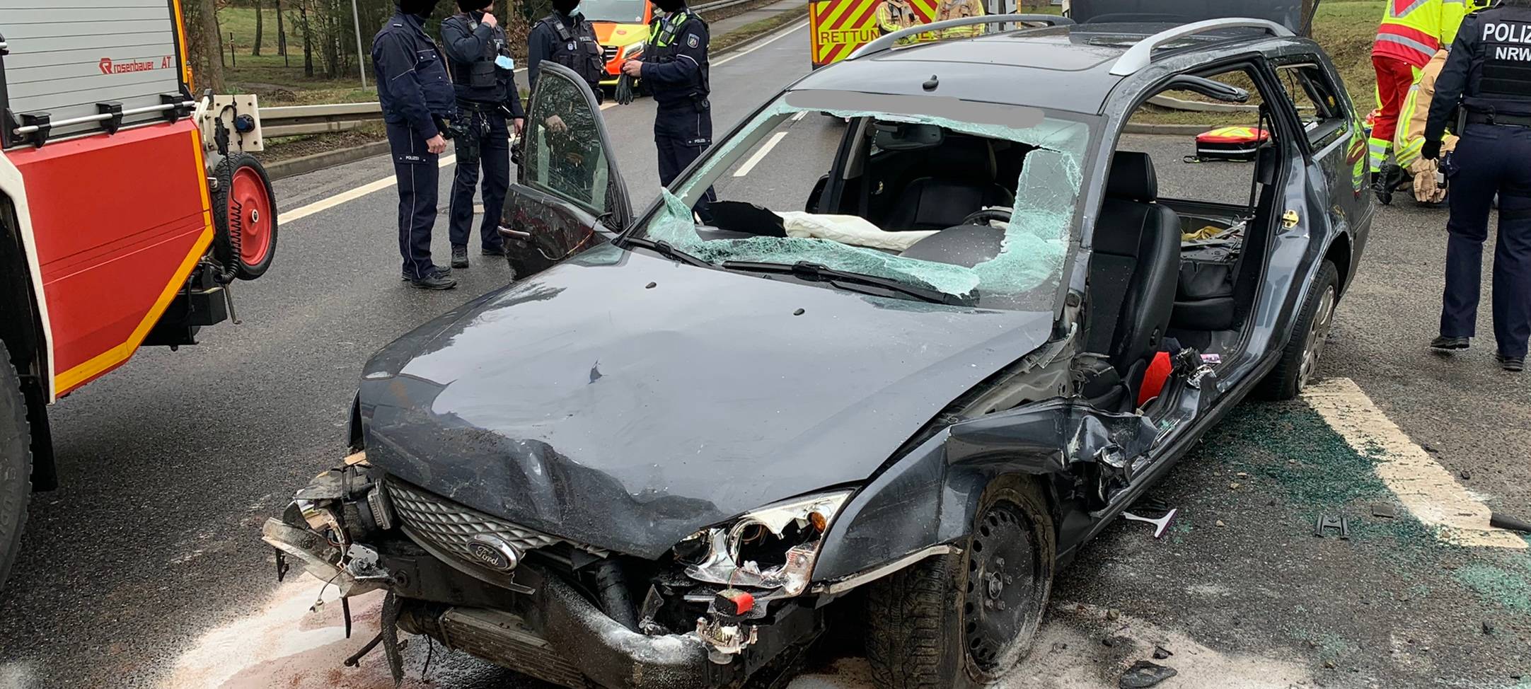 Vier Verletzte nach Unfall in Stolberg