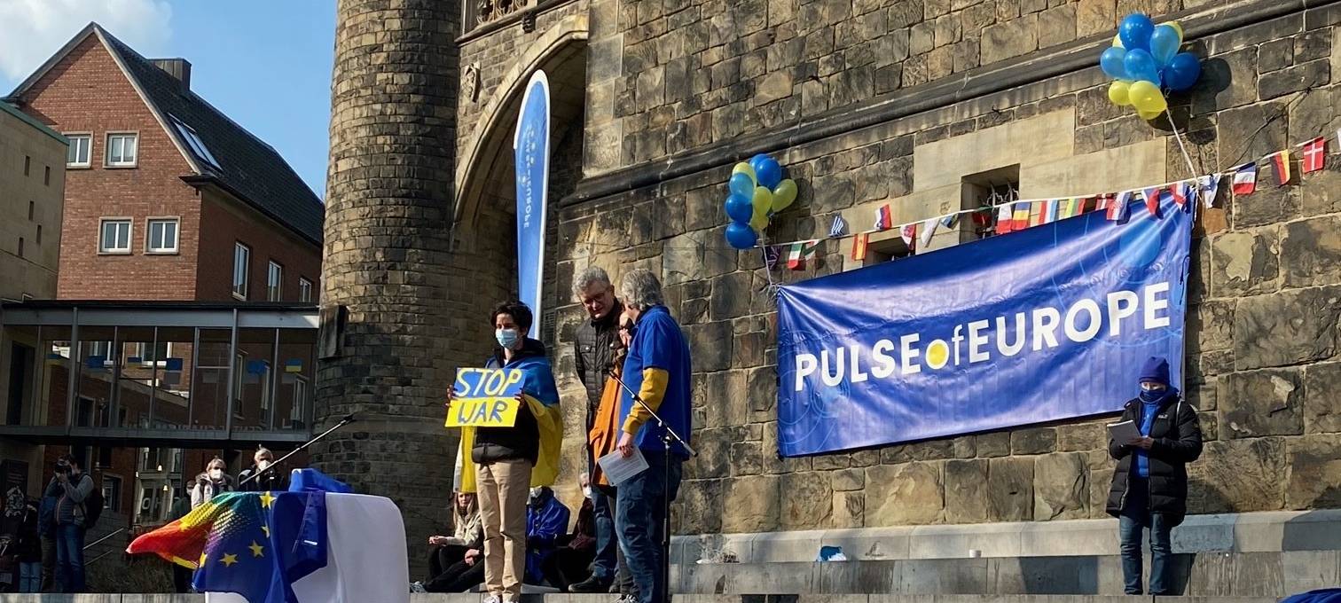 Ukraine wieder Thema bei "Pulse Of Europe" am Katschhof