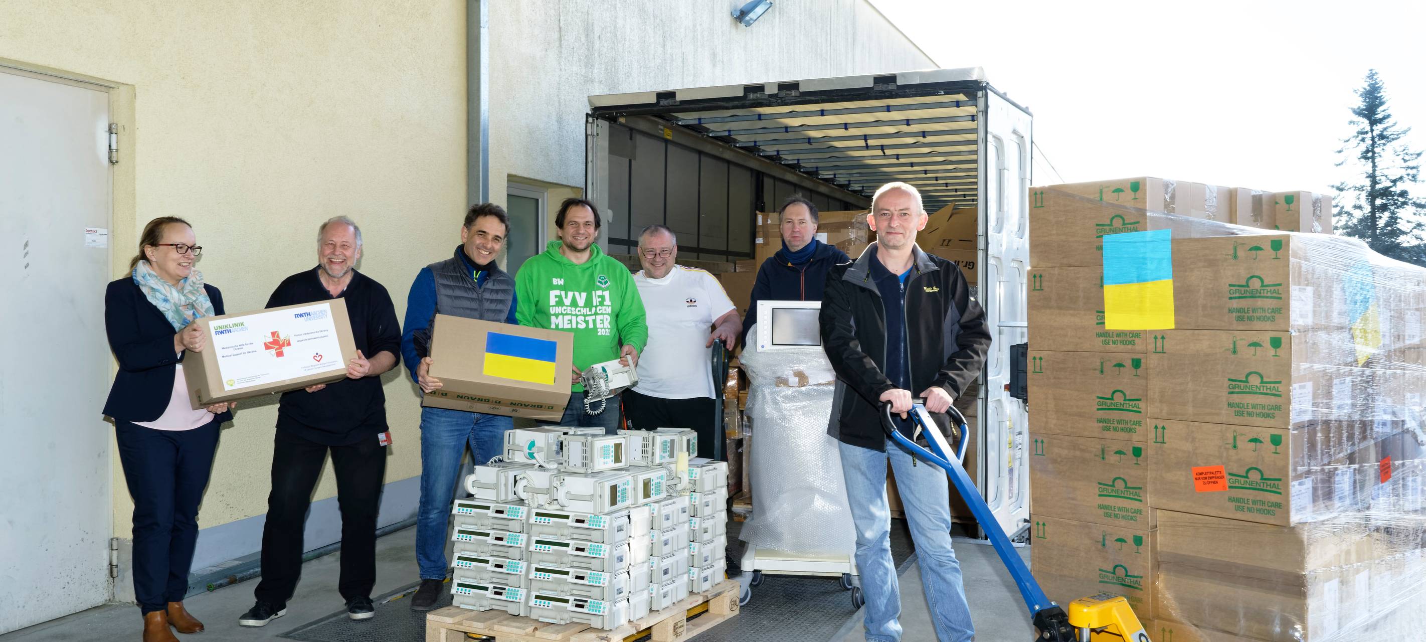 RWTH und Uniklinik helfen in der Ukraine