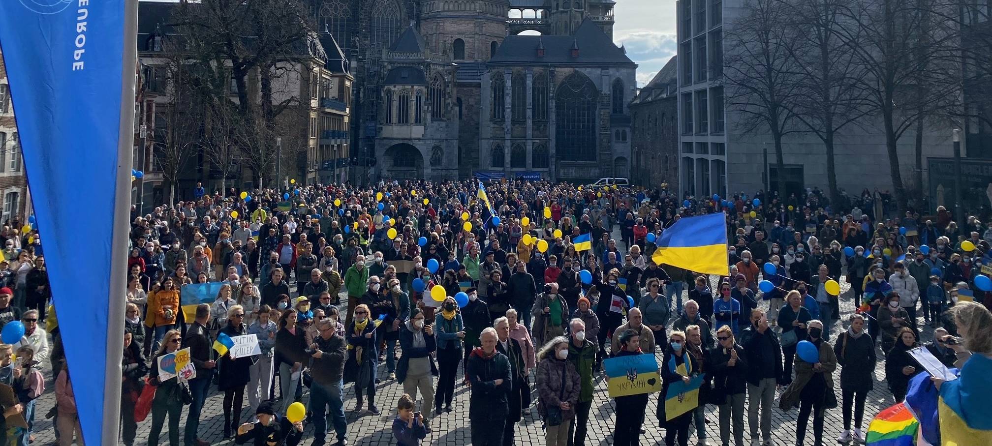 Protest: Teilnehmer verlassen Friedenskundgebung in Aachen