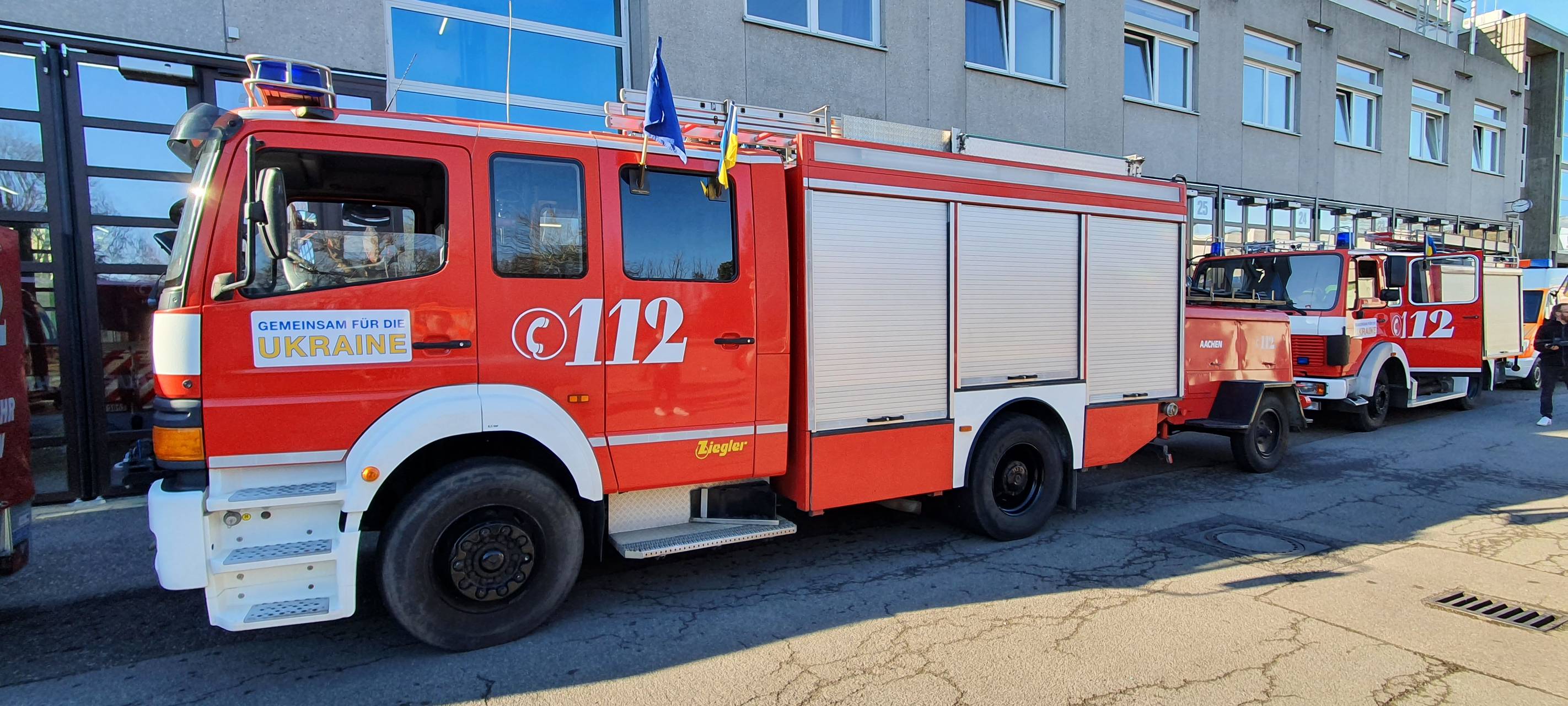 Besondere Spende: Feuerwehr-Konvoi Richtung Ukraine