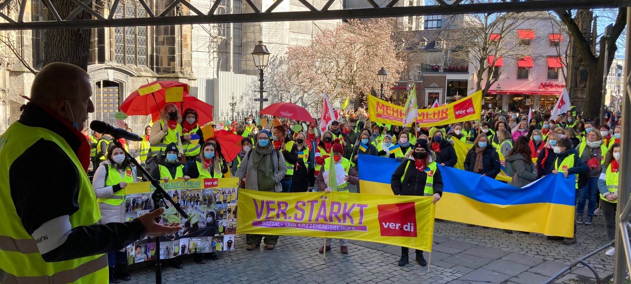 Rund 1.150 Warnstreikende in kommunalen Kitas und OGS