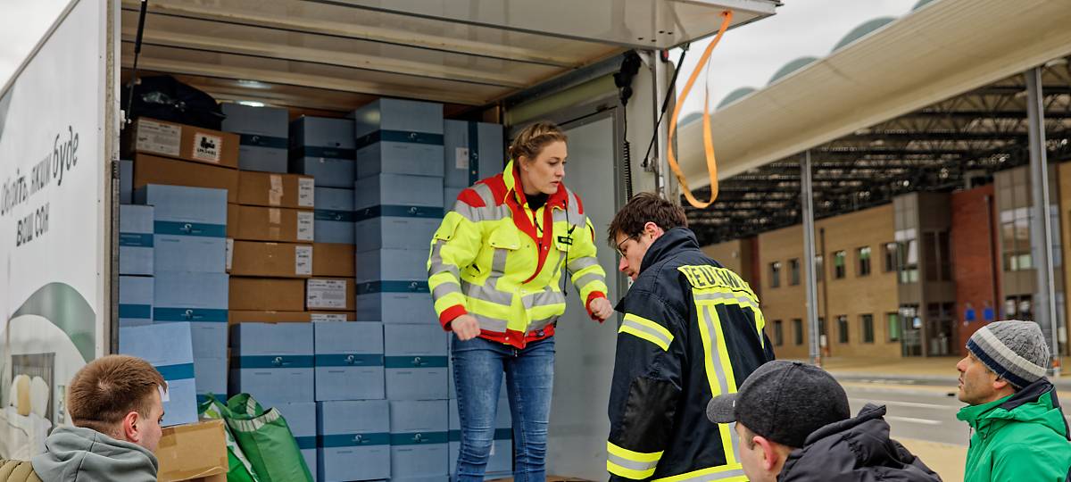 Medizinische Hilfsgüter aus Aachen für die Ukraine