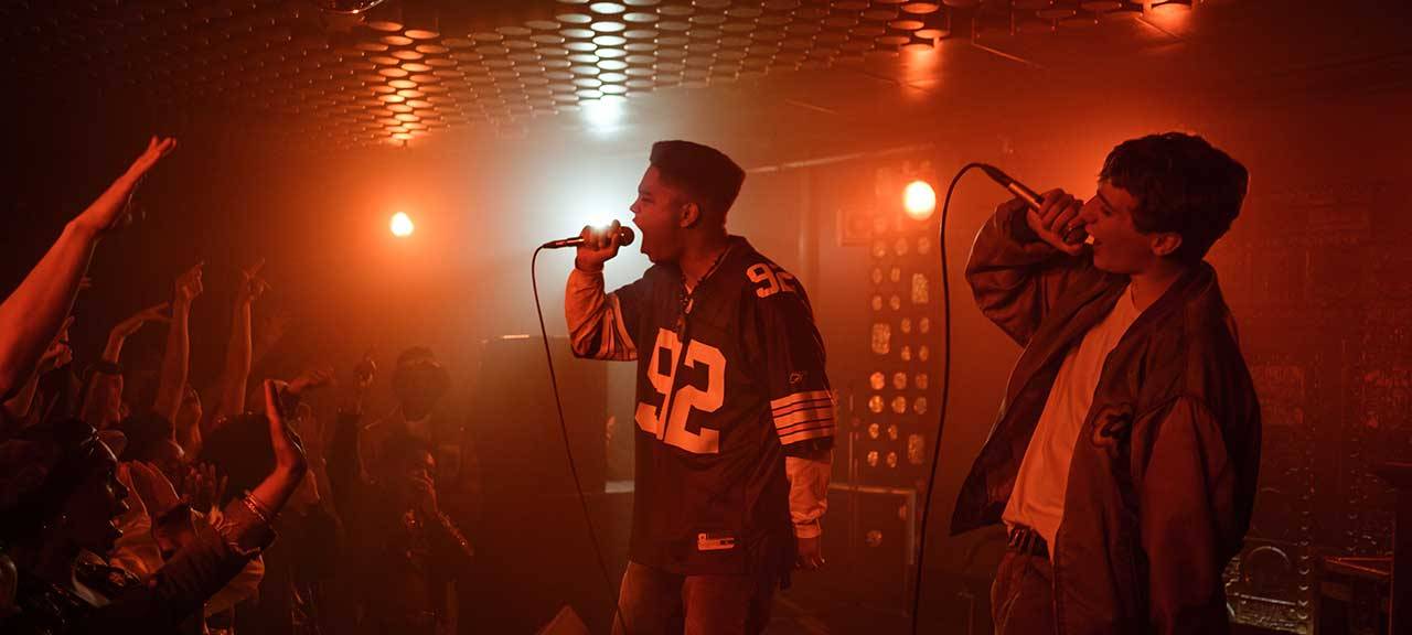 Die drei Jungs auf der Bühne.