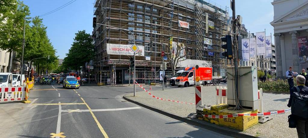 Aachen: Mann auf Gerüst sorgt für Polizei-Einsatz