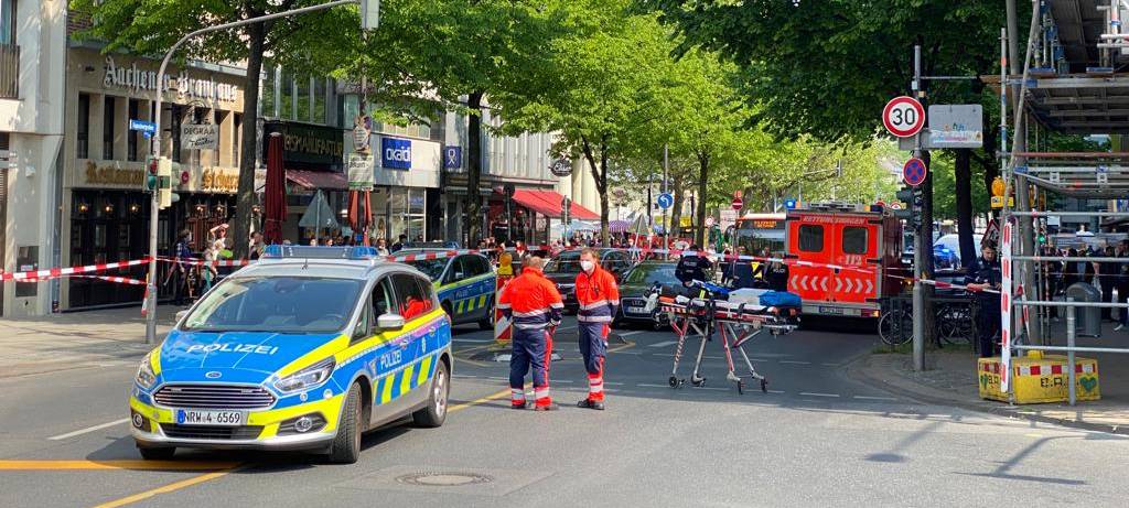 Aachen: Mann auf Gerüst sorgt für Polizei-Einsatz