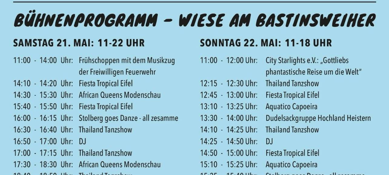 Stolberg: Frühlingsfest und Tribute-Festival