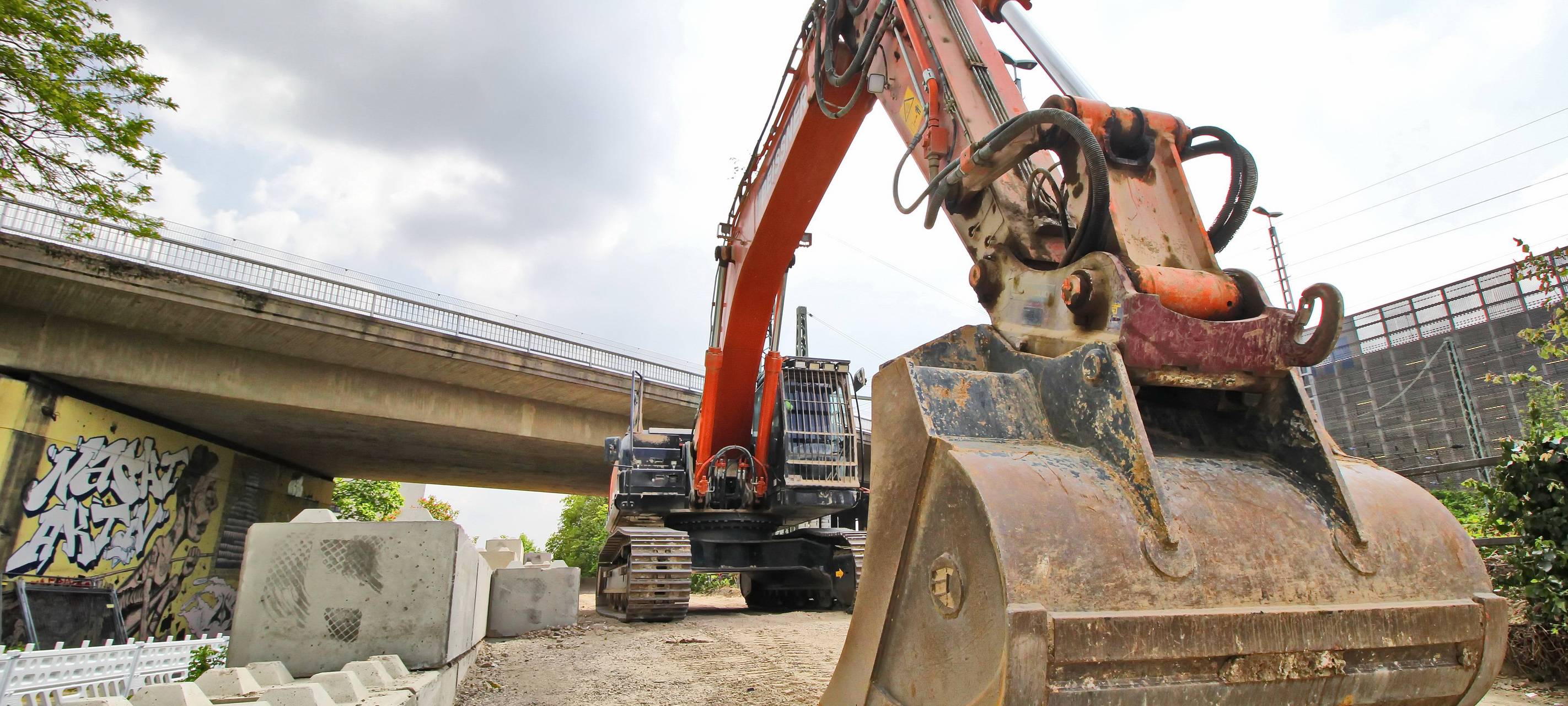 Baustelle Turmstraße: Brückenabriss ab 17. Mai
