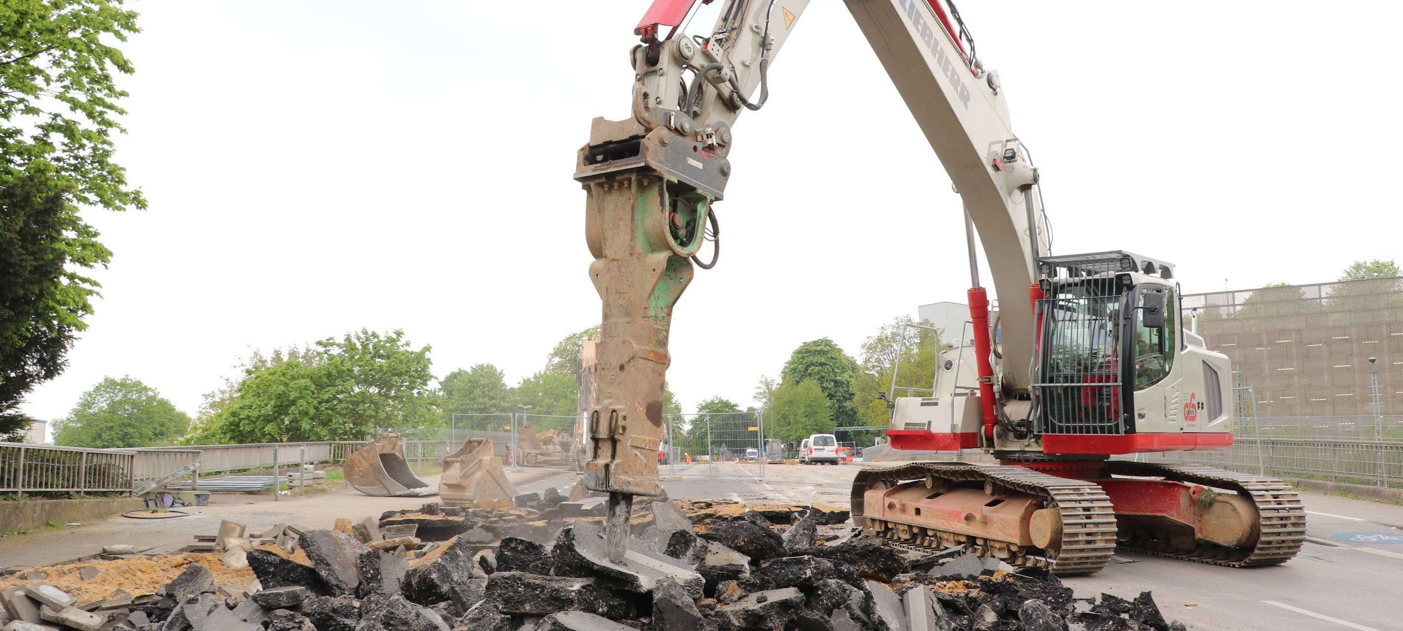 Baustelle Turmstraße: Brückenabriss ab 17. Mai