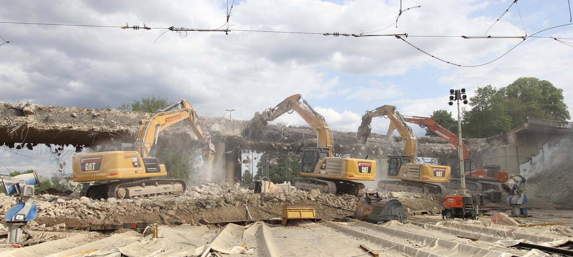 Brücke Turmstraße fertig abgerissen