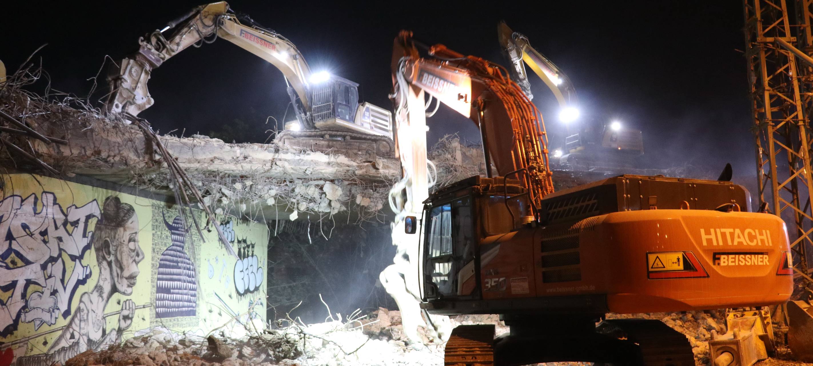 Brücke Turmstraße fertig abgerissen