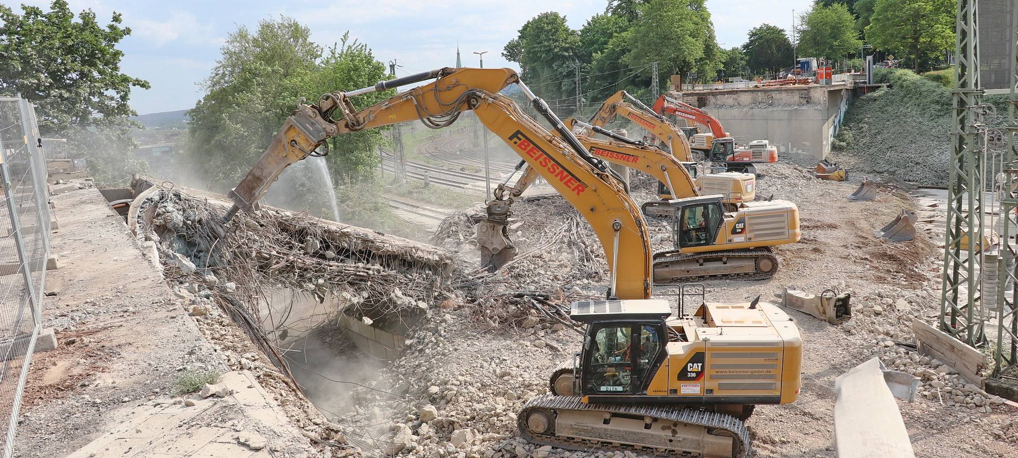 Brücke Turmstraße fertig abgerissen