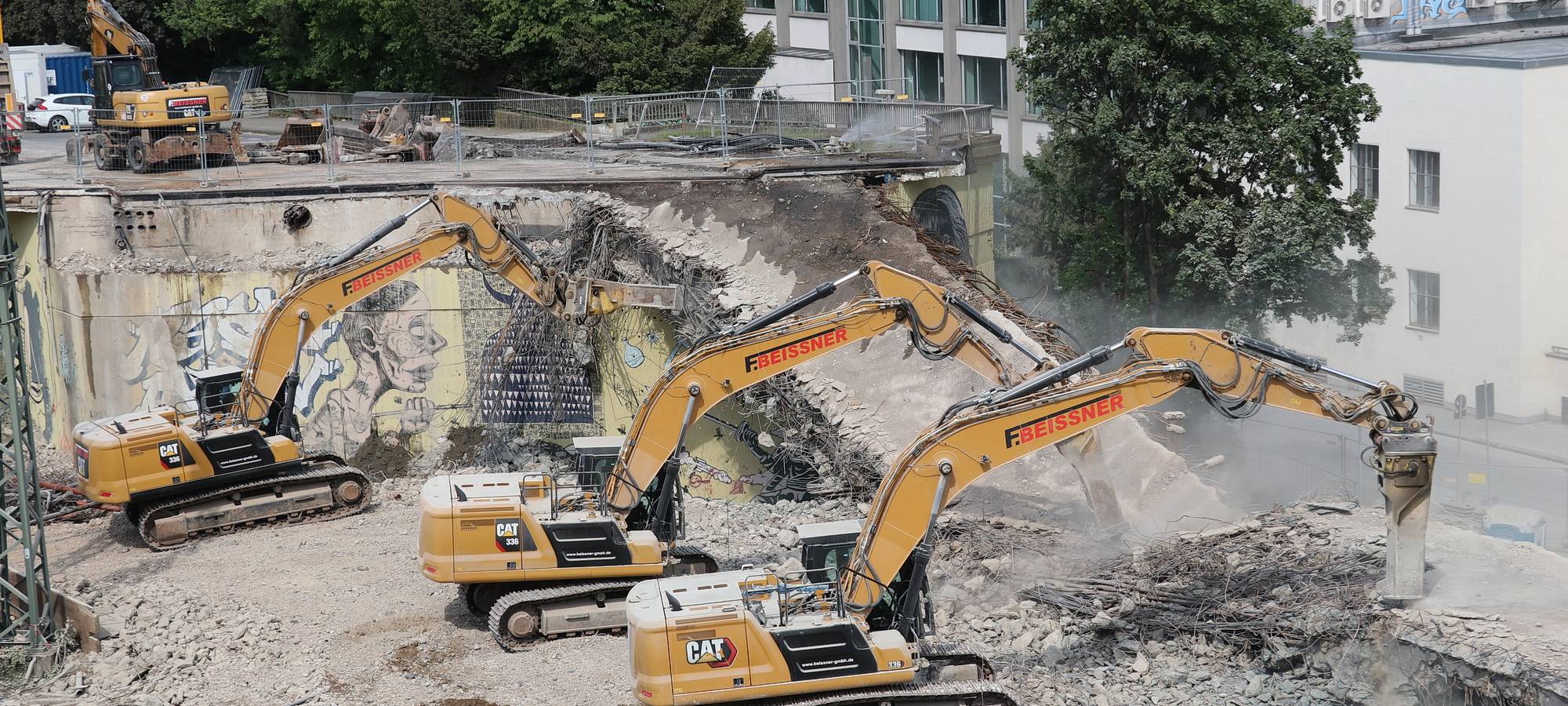 Brücke Turmstraße fertig abgerissen