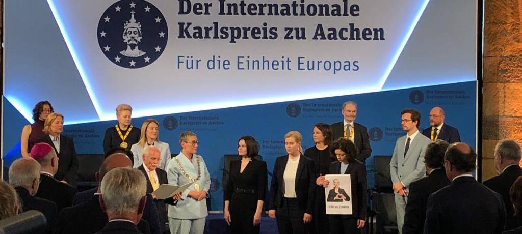 Endlich: Karlspreis auch für Maria Kalesnikava