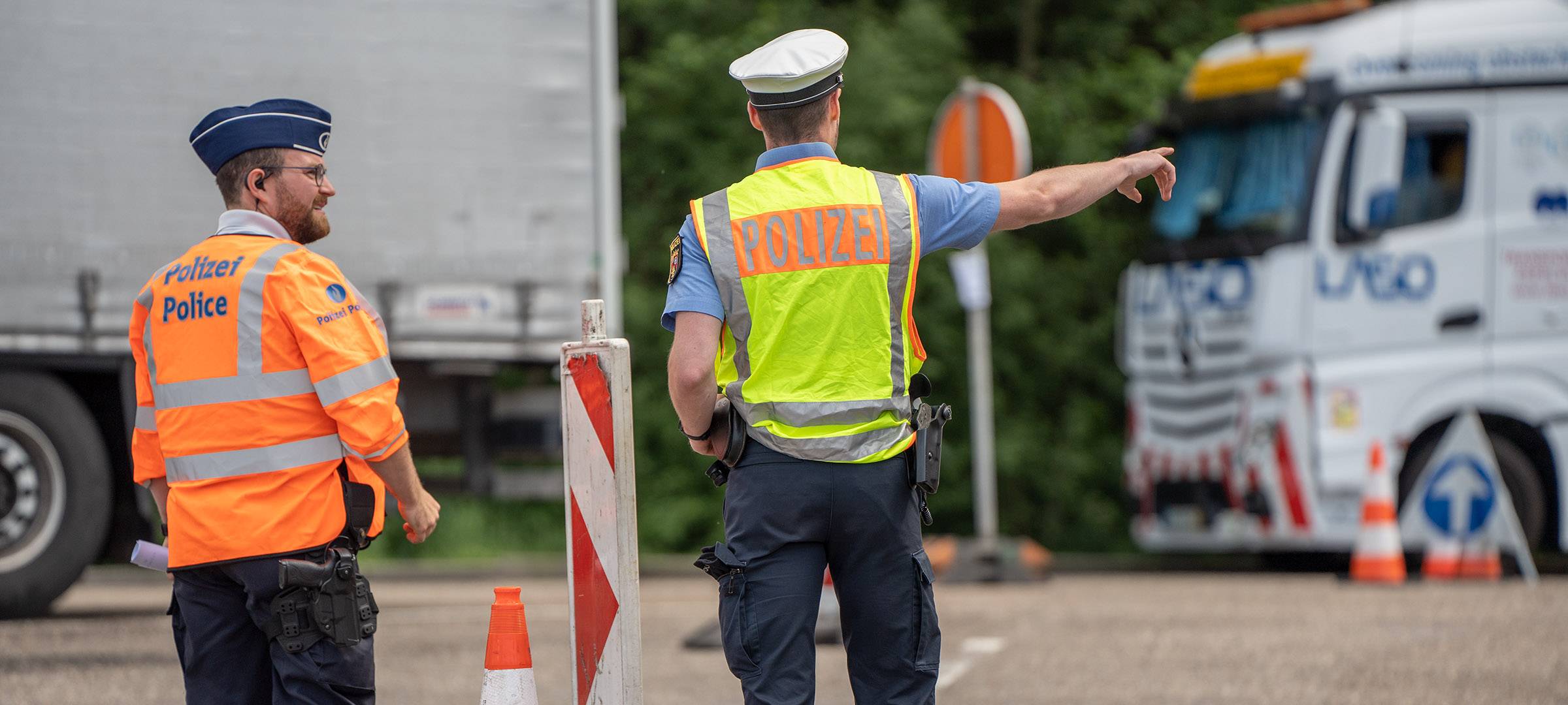 Grenzüberschreitender Polizei-Großeinsatz