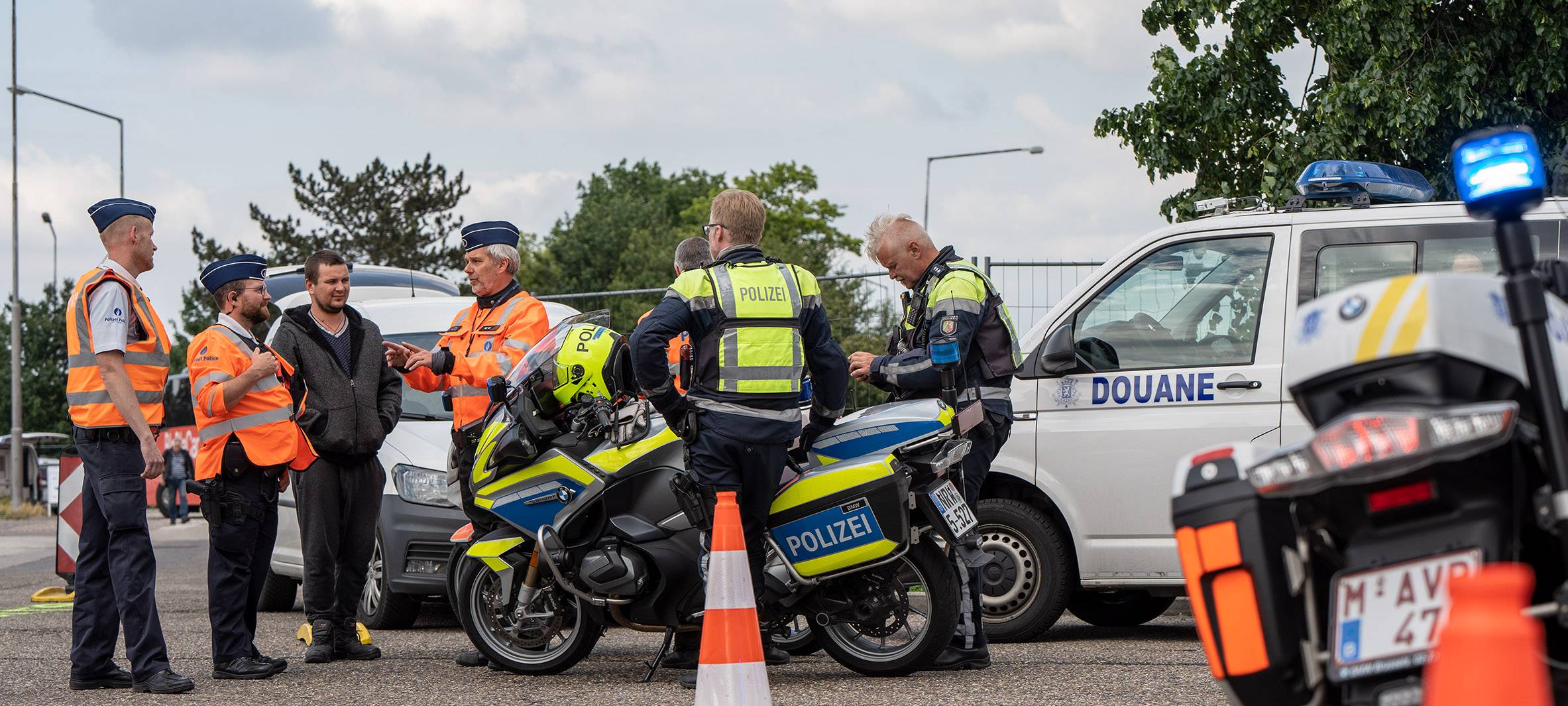 Grenzüberschreitender Polizei-Großeinsatz