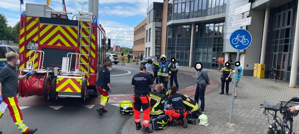 Radfahrer angefahren und schwer verletzt