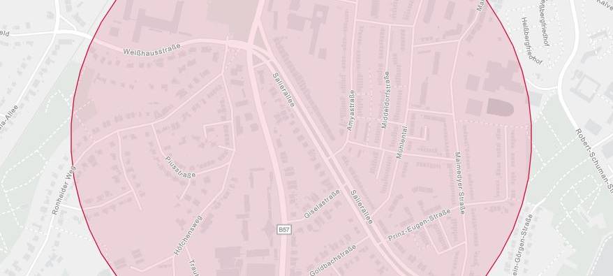 Evakuierung nach Bombenfund in Salierallee