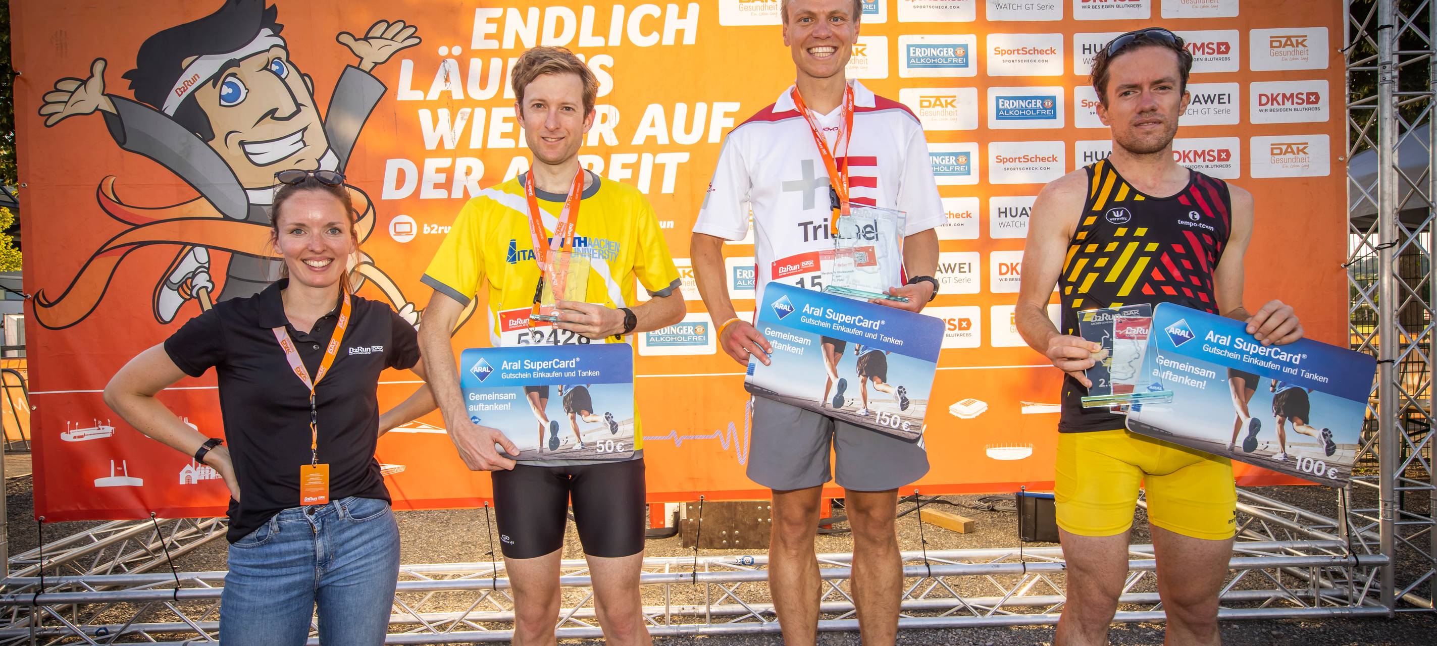 1800 Laufbegeisterte beim B2Run Aachen 2022